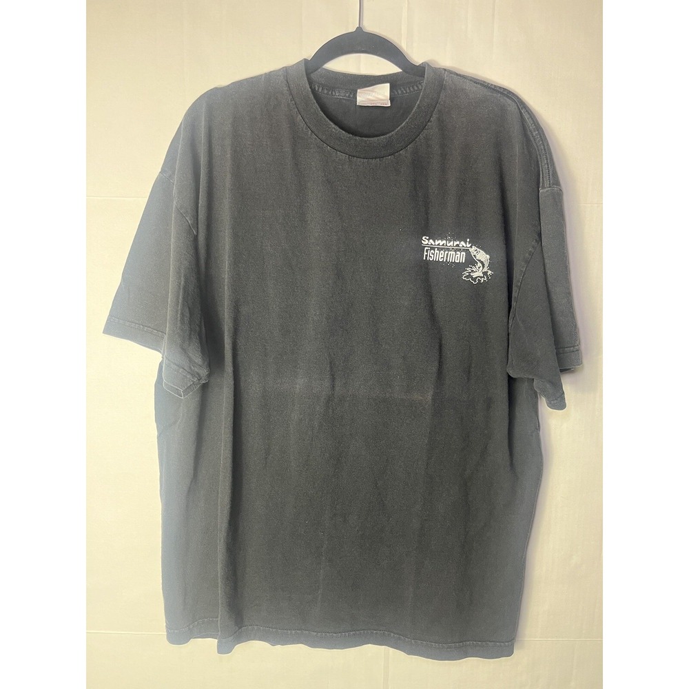 Murina SAMURAI FISHERMAN Graphics Black Short Sleeve Tshirt - Men's Szโ 2XL